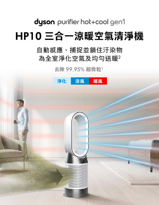 DYSON HP10 Purifier Hot+Cool Gen1 三合一涼暖空氣清淨機 電暖器 暖氣機 循環風扇
