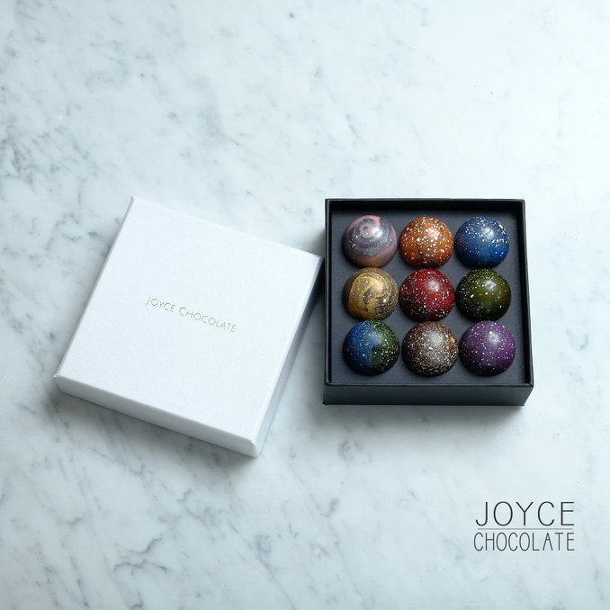 Joyce巧克力工房 星球系列巧克力禮盒9顆入(半圓形巧克力)